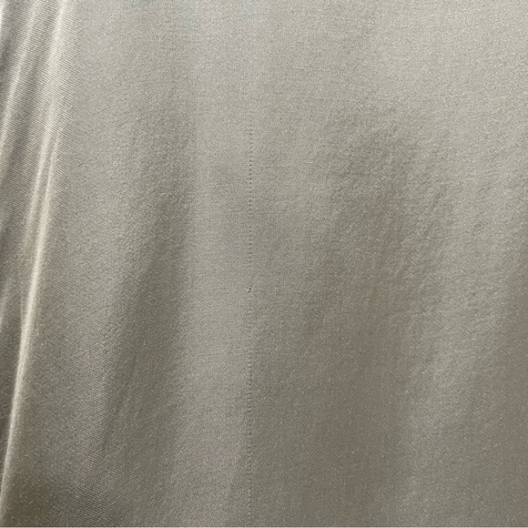 Nation LTD June Sateen V Neck Top Vintage Army Green Viscose Satin Women's XS - Picture 15 of 16